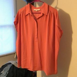 Loft peach blouse